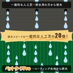 ペット用人工芝(防草シート不要)/ペットターフPro/2m×3mの画像