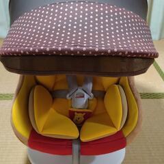 くまのプーさん　可愛い　チャイルドシート　DN-1002　西松屋限定モデル　ISOFIX方式 　新生児の0歳から4歳頃まで　美品　取り扱い説明書付の画像
