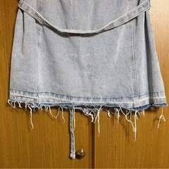 デニムショート　スカート しまむらの画像