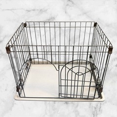 ケージ❤犬用　ペットケージ　ブラウン　小型犬　サークルの画像