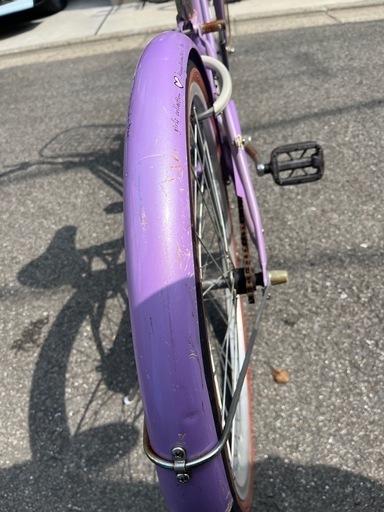 22インチ パープル 女の子 子供用自転車 (夕焼け) 西三荘の