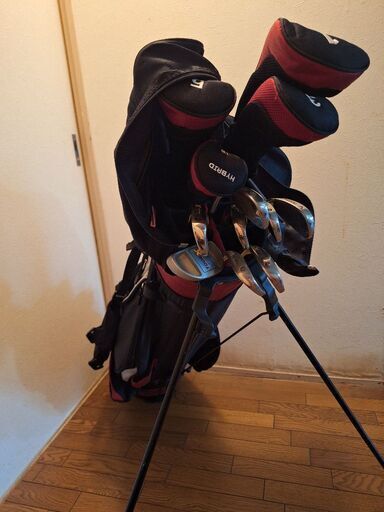 男性用ゴルフクラブセット　キャディバッグ付き12本