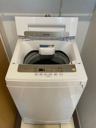 中古 アイリスオーヤマ 5.0kg 全自動洗濯機 IAW-T502EN 槽洗浄