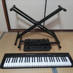 電子キーボード スタンド イス アクセサリー付の画像