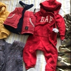 子供服18点まとめ売り 80-100秋冬アウター・UNIQLOダウン・パーカー・防寒着の画像