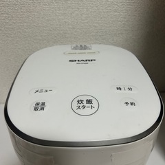 炊飯器　SHARP シャープ　白　一人暮らし　ジャンクの画像