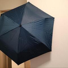 【新品未使用品】晴雨兼用　折りたたみ傘　ネイビーの画像