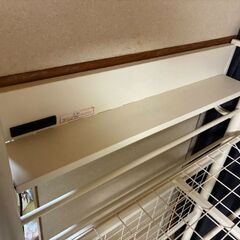 ニッセン高さが変えられる宮棚・コンセント付き太パイプロフトベッドの画像