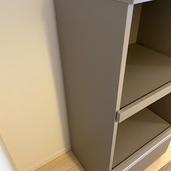 [中古/美品]家電が３段置ける 省スペースにおすすめなコンパクトレンジ台 スイムの画像