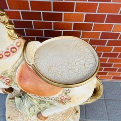 馬 置物 オブジェ アンティーク レトロ ウマ 花台の画像
