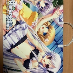 美少女キャラクターの紙製の紙袋です。の画像