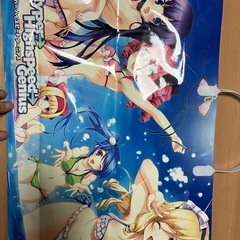 美少女キャラクターの紙製の紙袋です。の画像