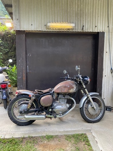 カワサキ エストレア BJ250A キャブ車 ラットカスタム 火花OK 圧縮有 現在不動 京都市内から