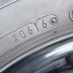 ダンロップ　195/65R15 鉄ホイール付き　マツダホイールキャップ付き  の画像