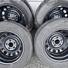 ダンロップ　195/65R15 鉄ホイール付き　マツダホイールキャップ付き  の画像