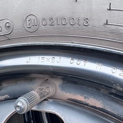 ダンロップ　195/65R15 鉄ホイール付き　マツダホイールキャップ付き  の画像
