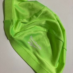 水泳用帽  キャップ 蛍光黄緑 フリーサイズ の画像