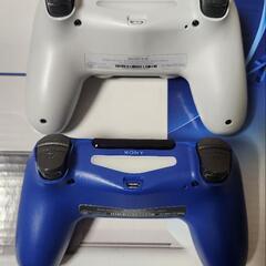 PS4本体 ホワイト 500GB コントローラー2つ付 (MAz) 緑地公園の