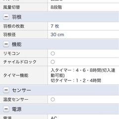 【問い合わせ対応中】 
Panasonic  F-CJ328 　扇風機 2012年製の画像