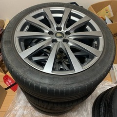 215/45R17 プリウス　aluminumホイールタイヤ　4本セットの画像