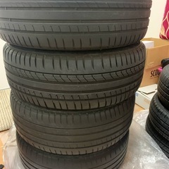 215/45R17 プリウス　aluminumホイールタイヤ　4本セットの画像