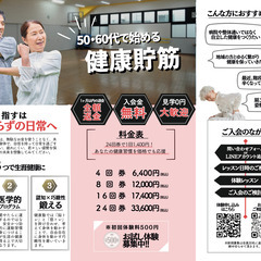 【荒子・八田・高畑の運動教室】病院知らずの健康塾‼️の画像