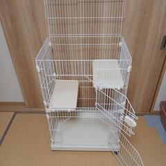 ＊受け渡し者決定＊　ネコ　ケージ　2段　（中3段）の画像