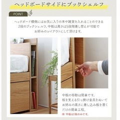 ダブルベッドとマットレスセットの画像