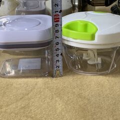 詳細不明　調理器具 まとめ　手動フードチョッパー　密閉容器　両手鍋　片手鍋　両手天ぷら鍋 20cm　の画像