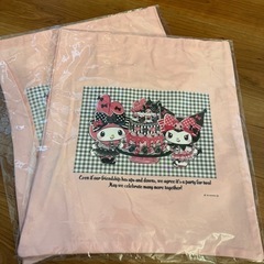 happyくじ　トートバッグ　マイメロ・クロミ　アニバーサリーの画像
