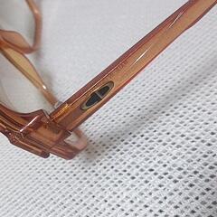 本体のみ■美品■ ChristianDior クリスチャンディオール  CDロゴ ラメ サングラス メガネ 眼鏡 レディース オレンジの画像
