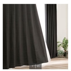 【ニトリ】パレット2　遮光一級　カーテン　グレー　100cm×140cmの画像