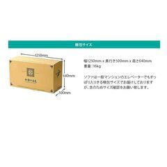 ソファ　新品　小さめ　リクライニング可　テクノベージュの画像