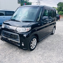 🅾️‼️ DAIHATSU TANTO CUSTOM 2013 黒| 走行距離6万キロ⭕️車検2年間⭕️バックカメラ⭕️ナビ／テレビ⭕️ETC⭕️保証付き⭕️の画像