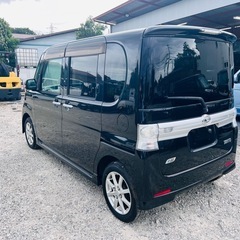 🅾️‼️ DAIHATSU TANTO CUSTOM 2013 黒| 走行距離6万キロ⭕️車検2年間⭕️バックカメラ⭕️ナビ／テレビ⭕️ETC⭕️保証付き⭕️の画像