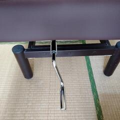 マッサージテーブル/マッサージベッド ブラウン 有孔タイプ (kt