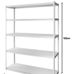 メタルラック 幅150cm 奥行46cm 高さ183cm 5段 ホワイト STR-1500 アイリスオーヤマ②の画像