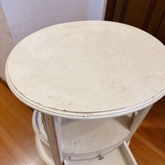 姫系　アンティーク風　テーブル　インテリア　引き出し　棚　　の画像
