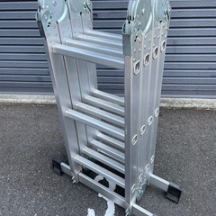 【引取先決定】多機能アルミはしご 4連 脚立 足場台 耐荷重:150kgの画像