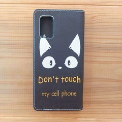 rakuten big s ケース カバー 手帳型 カード収納 黒猫　新品未使用の画像