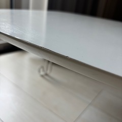 折りたたみ可能　ローテーブル　ホワイト
の画像