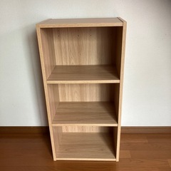 ★カラーBOX（木目３段）の画像