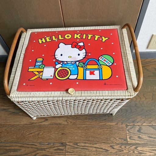 ハローキティ 三段チェスト ピンク ケース・ボックス・コンテナ