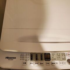 全自動電気洗濯機 5.5kg hisence HW-E5504の画像