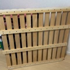 シングルベッドフレーム（マットレス付き）　美品の画像