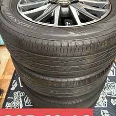 205/60R16 中古BSレグノタイヤ4本と中古ホイールと純正ナット付きの画像