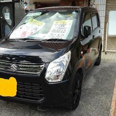 総額49万円　車検２年込み　4.8万キロ　H25ワゴンR黒　ワンオーナー（H27,28,30,R2,4年の整備記録簿あり）　６ヶ月保証　エアコン冷えます　ナビ･TV キーレス　電動格納ミラー　の画像