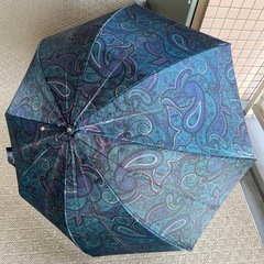 ペイズリー柄の長傘の画像