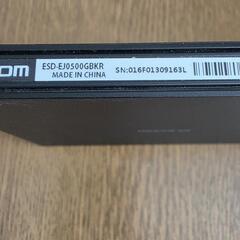 名取市or南相馬市　エレコム ポータブルSSD 500GB ESD-EJ0500GBKの画像