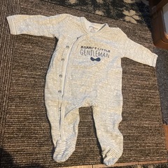3点セット
Kiddiezoom 3M ロンパース ネイビー ひげ柄 の画像